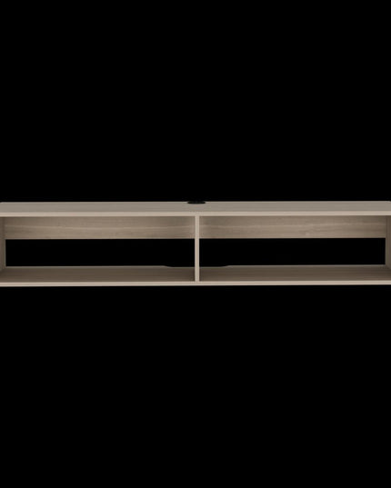 59" Beige Floating Mount TV Stand