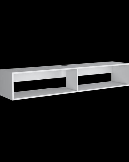 59" White Floating Mount TV Stand