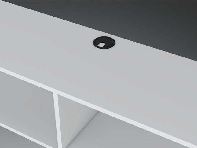 59" White Floating Mount TV Stand