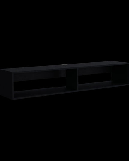 59" Black Floating Mount TV Stand