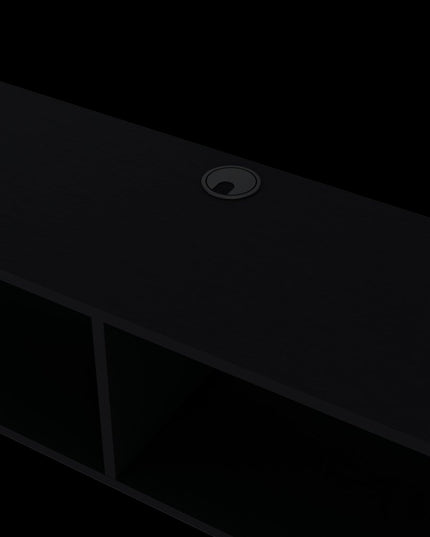 59" Black Floating Mount TV Stand