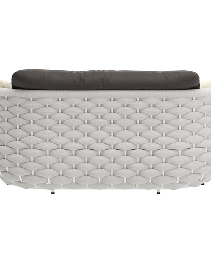 64" Gray Polypropylene Olefin Sofa