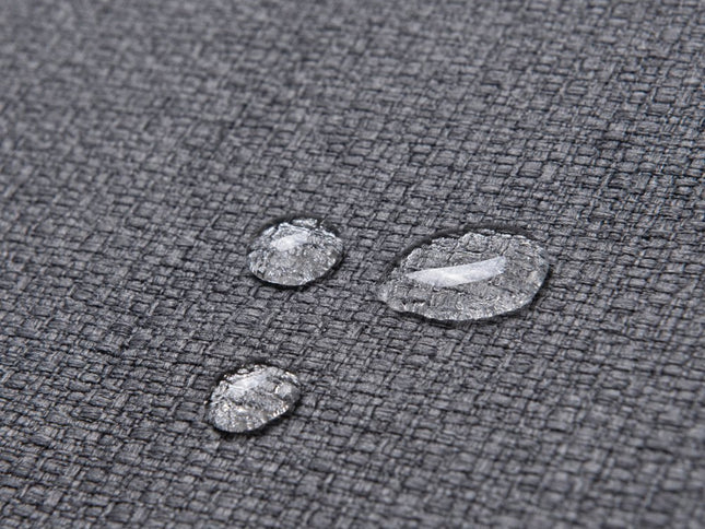 Set of Two 27" Gray and Black Fabric and Steel Counter Height Bar Chairs