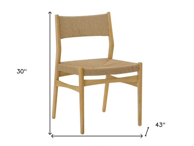 Five Piece Oak Oval Dining Set with Four Chairs