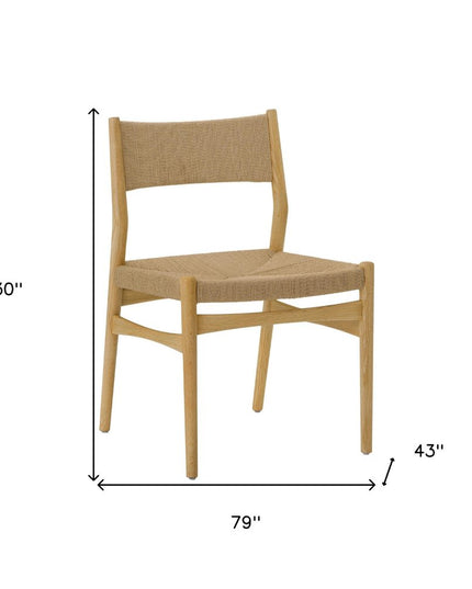 Five Piece Oak Oval Dining Set with Four Chairs