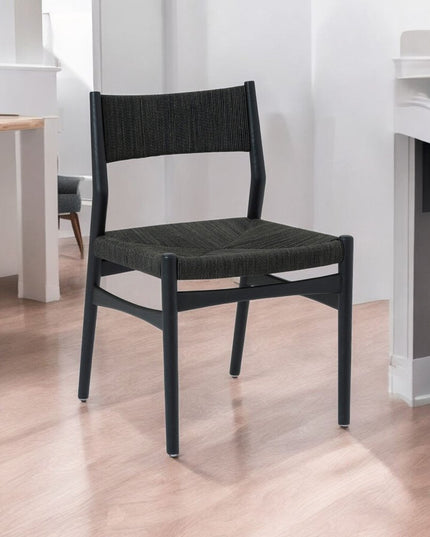 Five Piece Oak Round Dining Set with Four Chairs