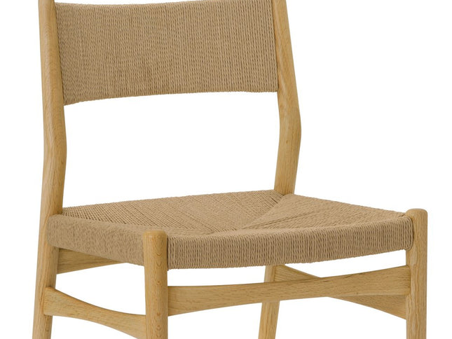 Five Piece Oak Round Dining Set with Four Chairs