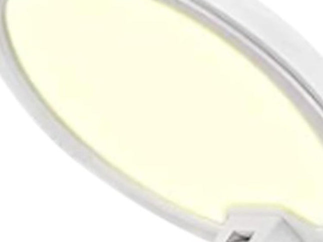 22" White Metal And Plastic Adjustable Portable Desk Lamp LED With Phone Clamp