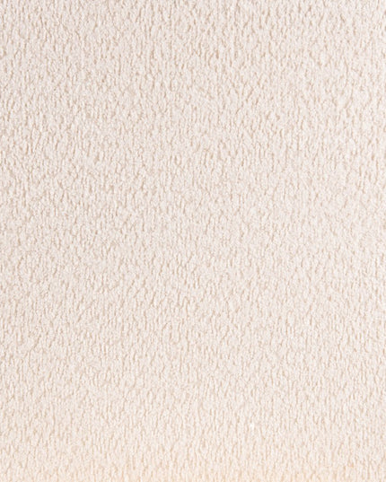 27" White And Black Sherpa And Upholstered Side Chair