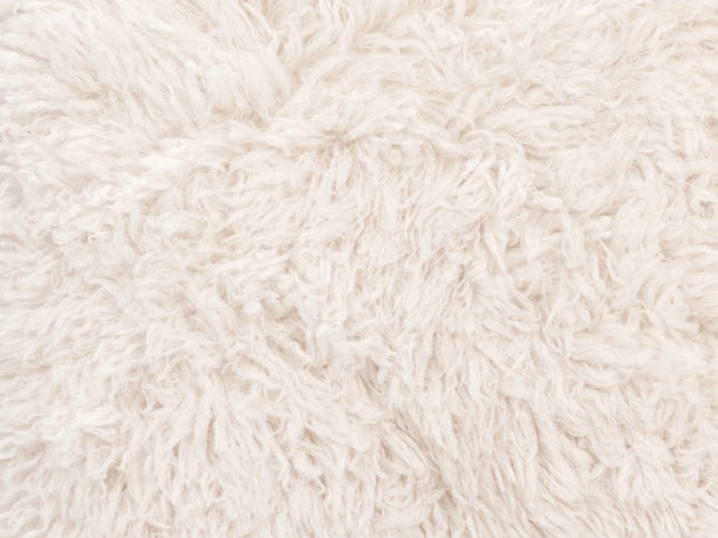 30" White And Black Sherpa And Upholstered Arm Chair