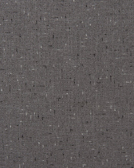 34" Gray And Brown Upholstered Arm Chair