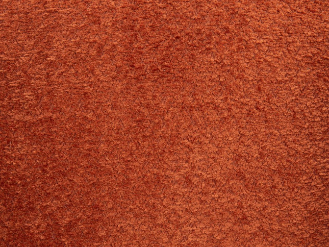 37" Burnt Orange Sherpa And Upholstered Tufted Arm Chair