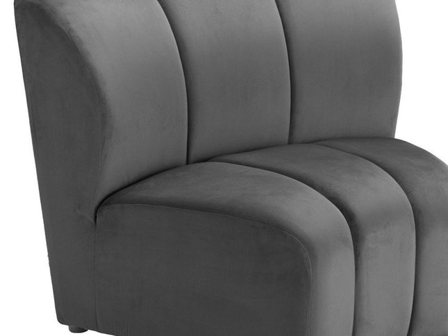 42" Black Modular Sofa