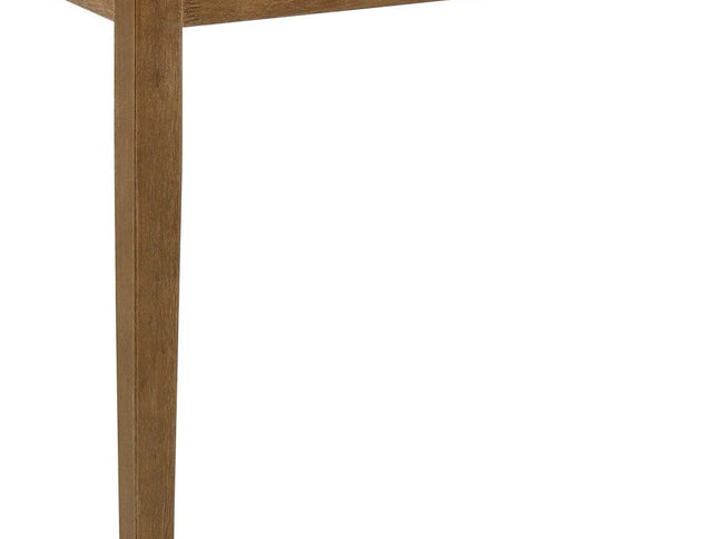 Five Piece Oak Solid Wood Dining Set with Four Chairs