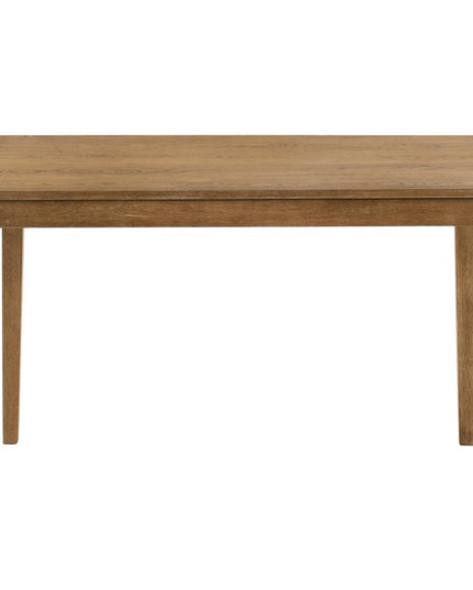 Five Piece Oak Solid Wood Dining Set with Four Chairs