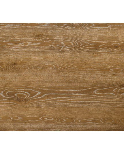 Five Piece Oak Solid Wood Dining Set with Four Chairs