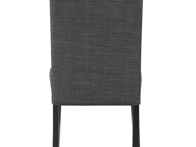 Five Piece White and Black Round Faux Marble Dining Set with Four Chairs