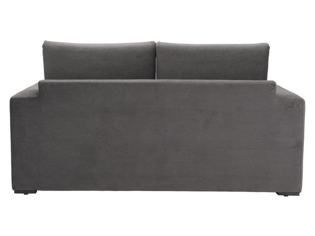 63" Gray Upholstered Wood Sofa