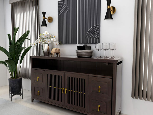 Set of Two Black Metal Abstract Hanging Dimensional Sculptures