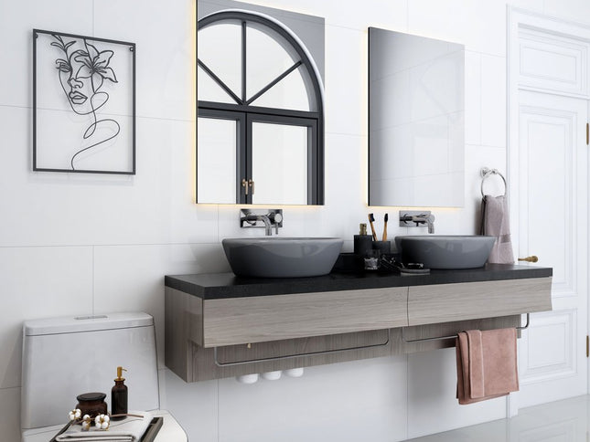 20" X 14" Black Metal Abstract Female Face Hanging Dimensional Sculpture