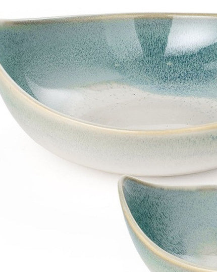 Set of Three Blue And White Ceramic Decorative Bowl