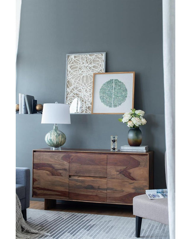 10" Charcoal And Orange Ombre Round Glass Table Vase