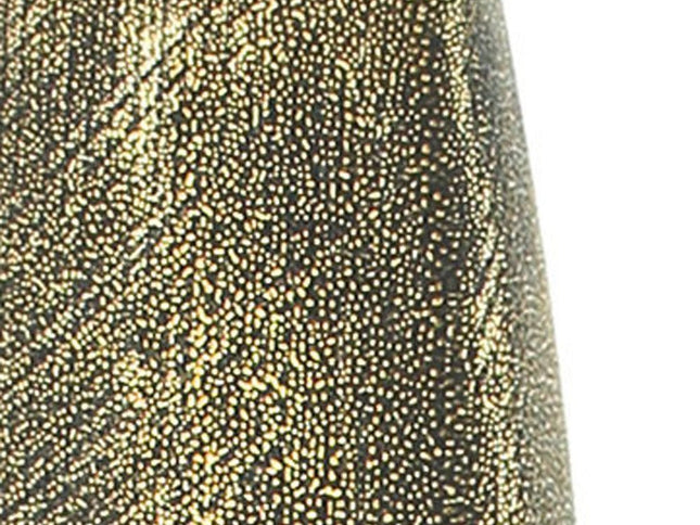 47" Gold Tapered Ceramic Floor Vase