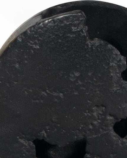 8" Black Hammered Round Aluminum Table Vase