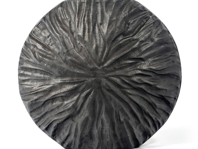 10" Gray Abstract Aluminum Table Vase