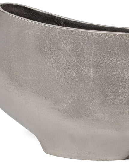10" Nickel Aluminum Table Vase