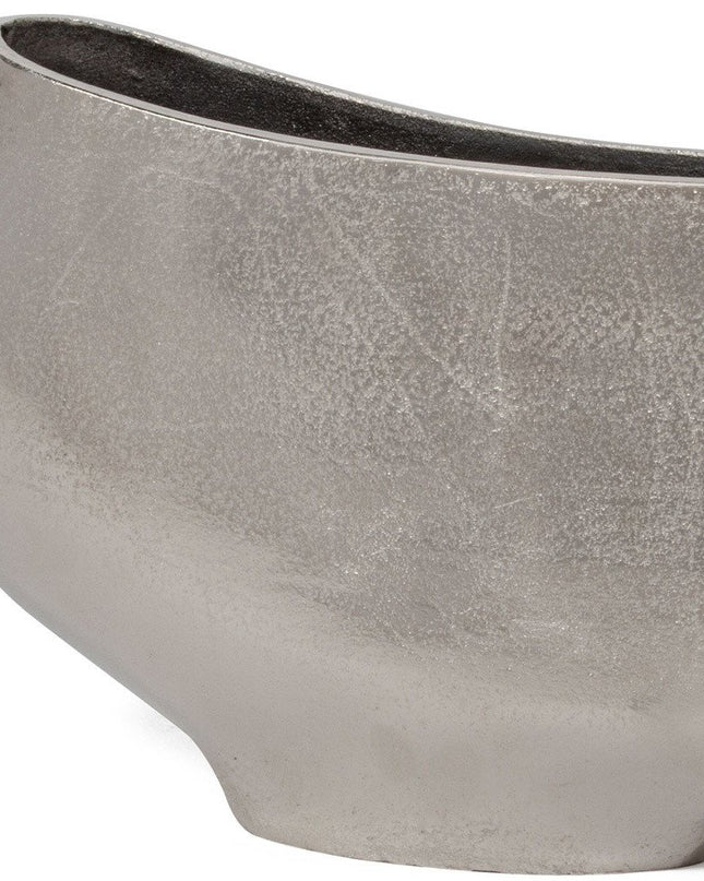 10" Nickel Aluminum Table Vase