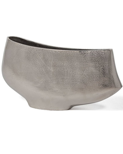 10" Nickel Aluminum Table Vase