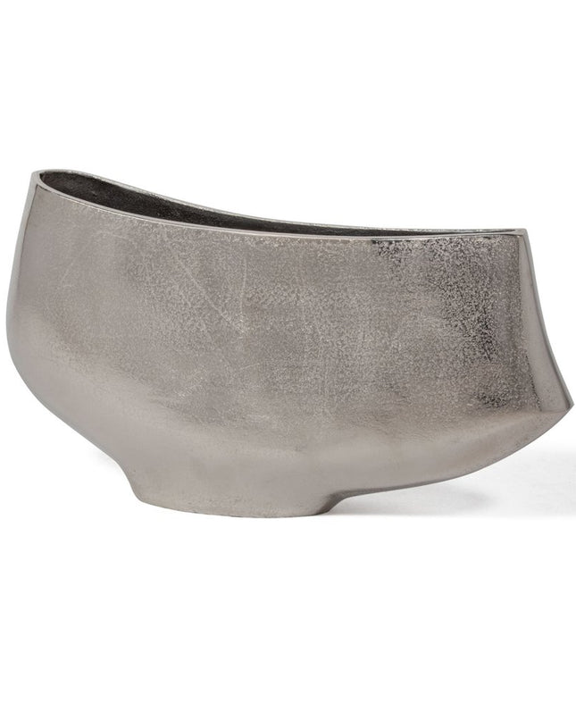10" Nickel Aluminum Table Vase