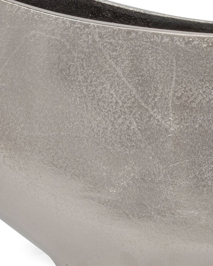 10" Nickel Aluminum Table Vase