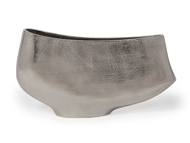 10" Nickel Aluminum Table Vase