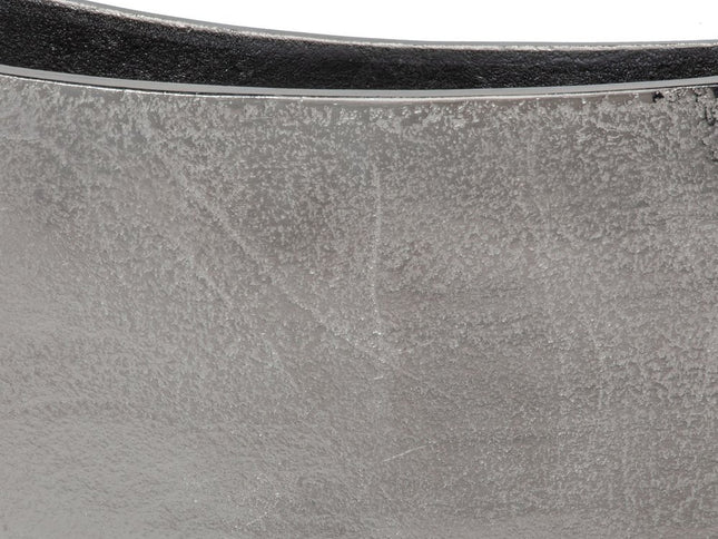 10" Nickel Aluminum Table Vase
