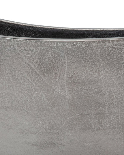 10" Nickel Aluminum Table Vase