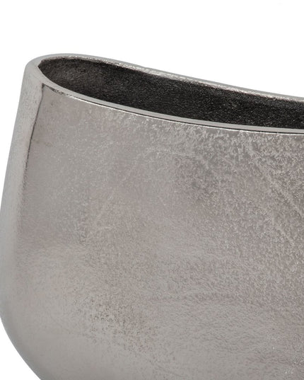 10" Nickel Aluminum Table Vase