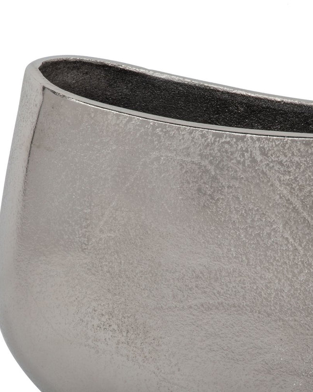 10" Nickel Aluminum Table Vase