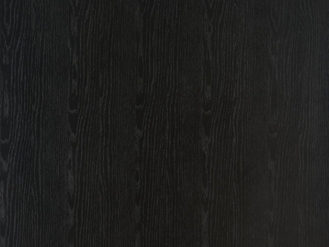 32" Black and Walnut Wood Round Drum Coffee Table