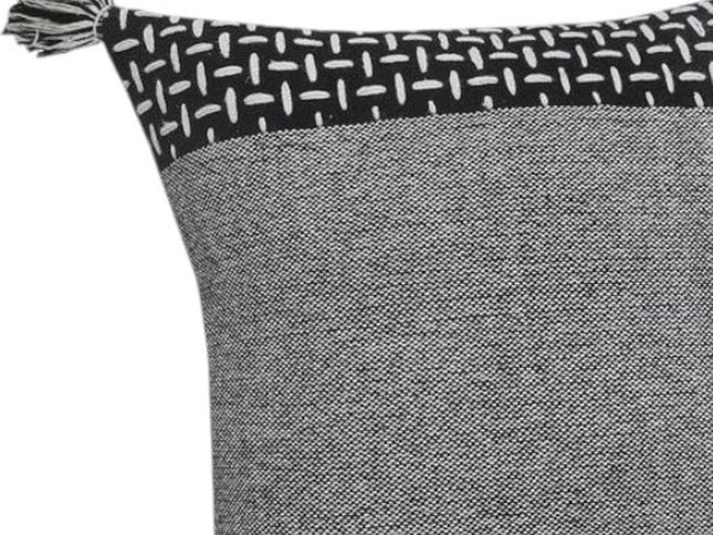 Set of Two 20" Gray Geometric Throw Pillows