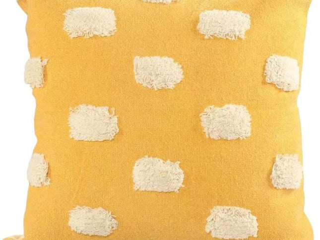 Set of Two 20" Yellow Striped Throw Pillows