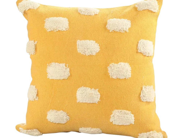 Set of Two 20" Yellow Striped Throw Pillows