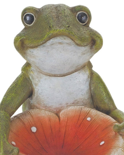 Set of Two Green Resin Figurine Tabletop Sculpture