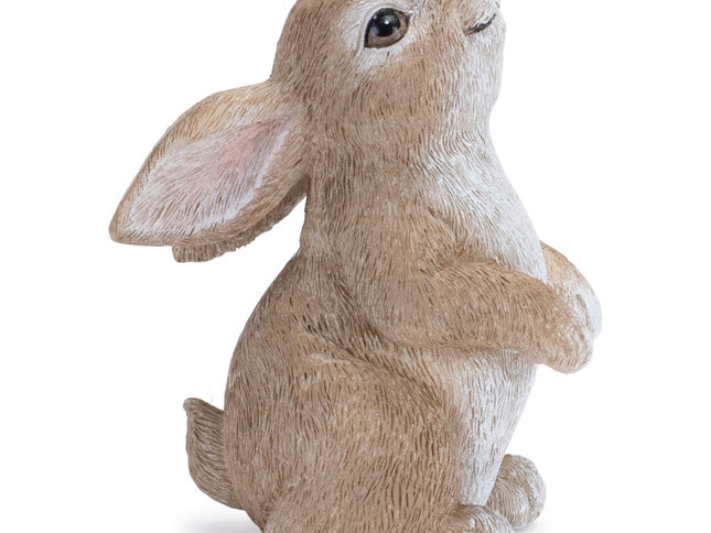 Set of Four Beige Polyresin Figurine Tabletop Sculpture