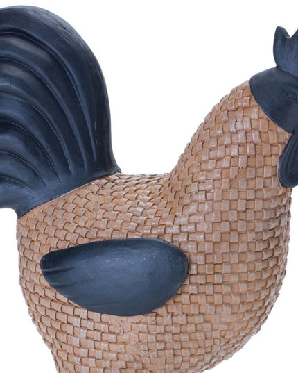 Set of Two Brown Resin Figurine Tabletop Sculpture