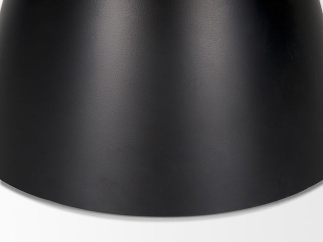 40" Brown and Black Solid Wood and Iron Round Pedestal Coffee Table