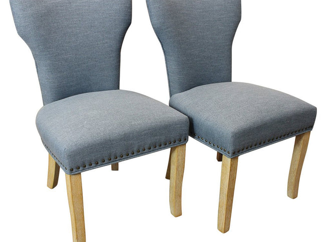 Five Piece Natural Round Solid Wood Dining Set with Four Chairs