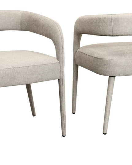 Five Piece Dark Brown Round Solid Wood Dining Set with Four Chairs