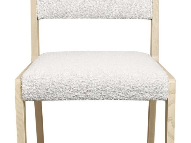 Five Piece Natural Round Solid Wood Dining Set with Four Chairs